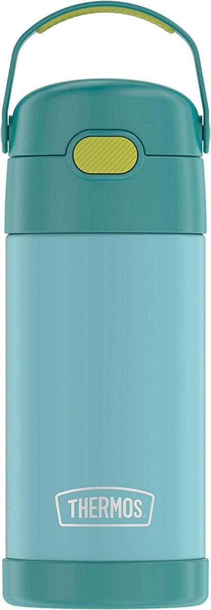 Thermos FUNtainer Vacuum Insulated Stainless Steel Straw Water Bottle, 12oz - Blue / Green - F4101BL6