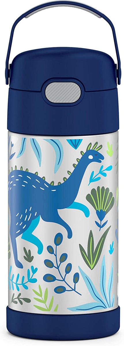 Thermos FUNtainer Vacuum Insulated Stainless Steel Straw Water Bottle, 12oz - Dinosaur Kingdom - F4102DK6