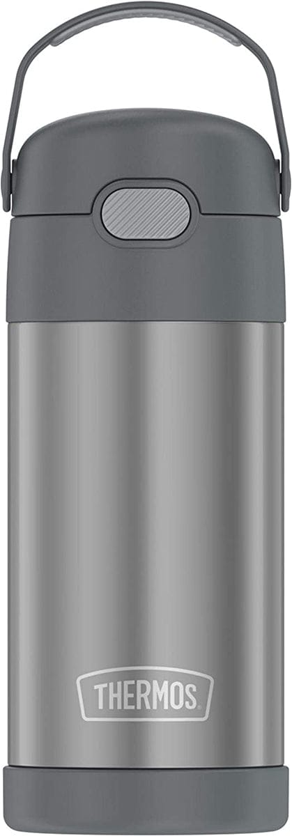 Thermos FUNtainer Vacuum Insulated Stainless Steel Straw Water Bottle 12oz - Grey - F4100CH6