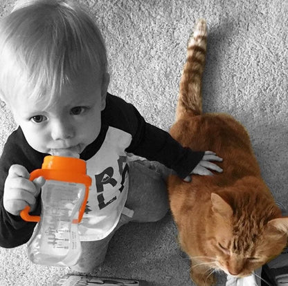 Thinkbaby Baby Bottle to Sippy Cup Conversion - Orange - 890397002141