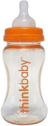 ThinkBaby Single Polypropylene Bottle with Stage A Nipple - 9 OZ - 890397002349