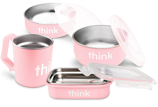 ThinkBaby The Complete BPA Free Feeding Set - Pink - 890397002011