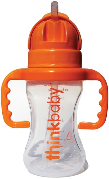 Thinkbaby Thinkster Straw Bottle, 9 oz - Orange