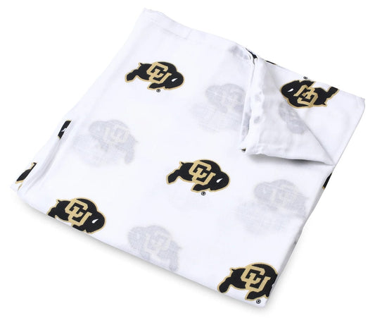 Three Little Anchors College Swaddle Blanket - Colorado Buffaloes - TLACU100