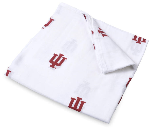 Three Little Anchors College Swaddle Blanket - Indiana Hoosiers - TLAIU100