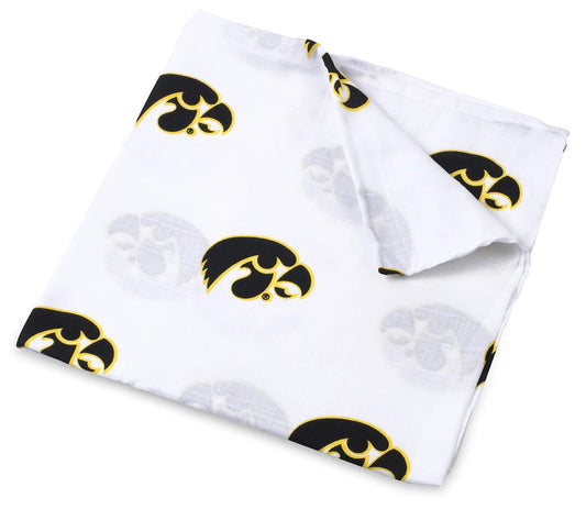 Three Little Anchors College Swaddle Blanket - Iowa Hawkeyes - TLAIA100