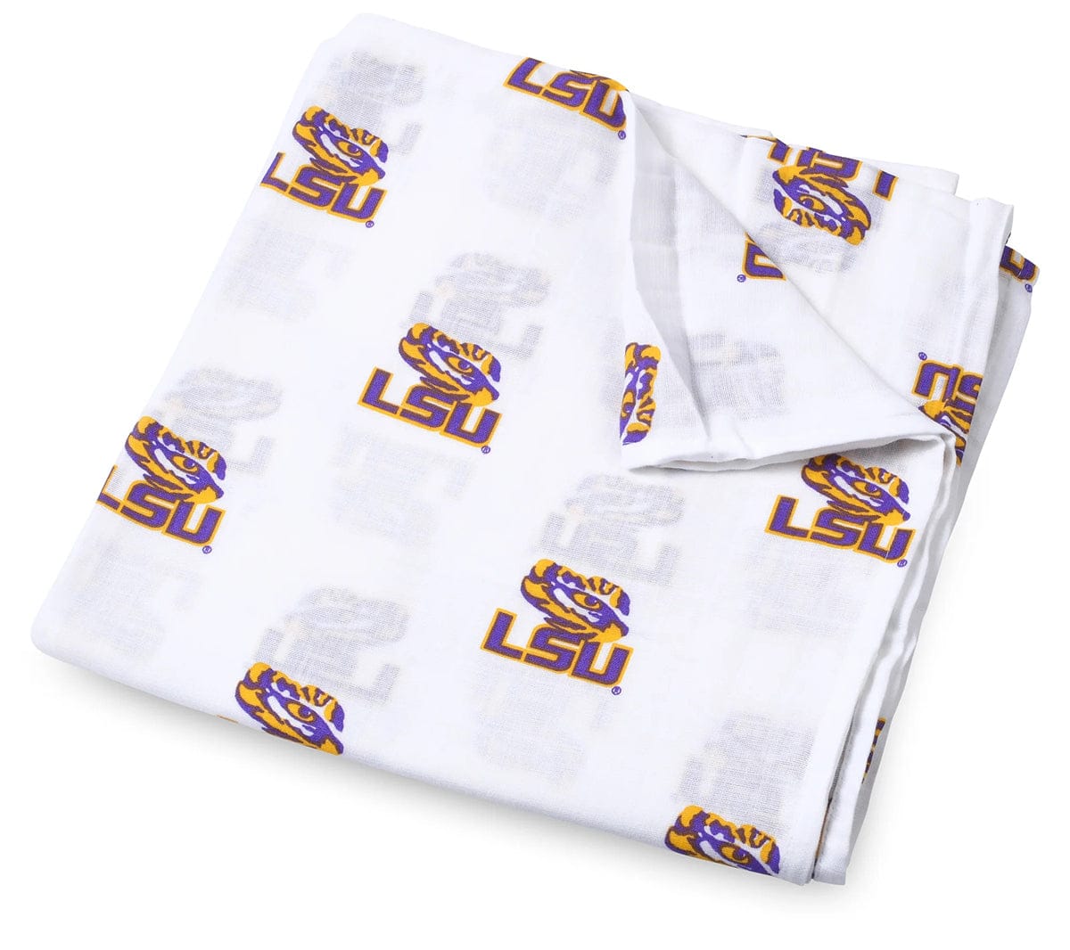 Three Little Anchors College Swaddle Blanket - LSU Tigers - TLALSU100