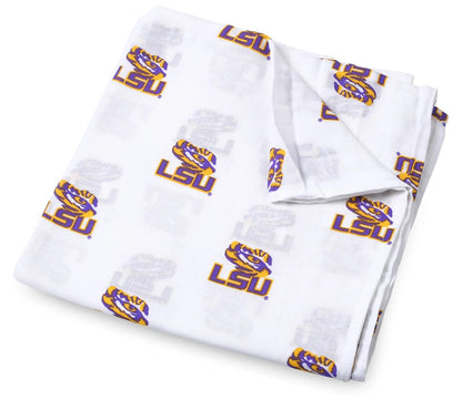 Three Little Anchors College Swaddle Blanket - LSU Tigers - TLALSU100