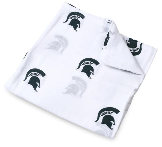Three Little Anchors College Swaddle Blanket - Michigan State Spartans - TLAMCS100