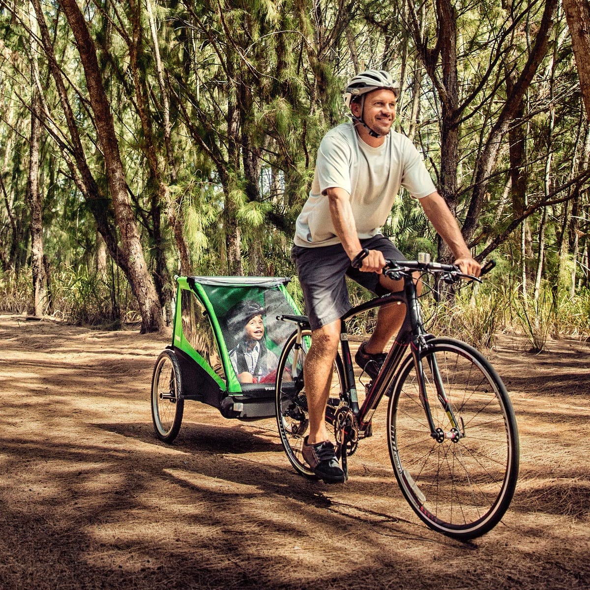 Thule Cadence 2-Seat Bicycle Trailer - Green - 10101802
