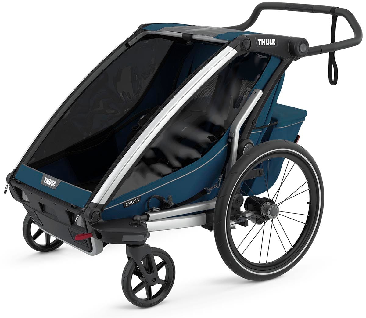 Thule Chariot Cross 2 Multisport Trailer + Stroller - Majolica Blue - 10202023