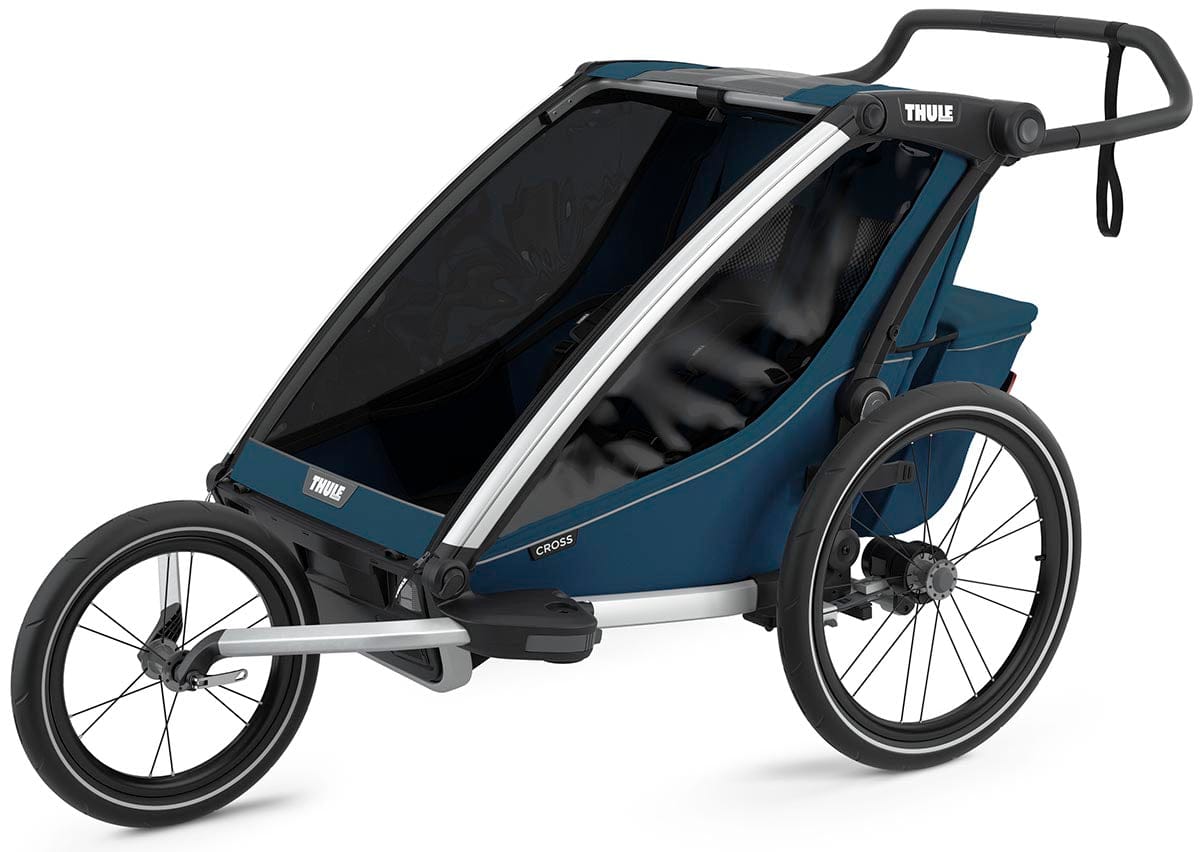Thule Chariot Cross 2 Multisport Trailer + Stroller - Majolica Blue - 10202023