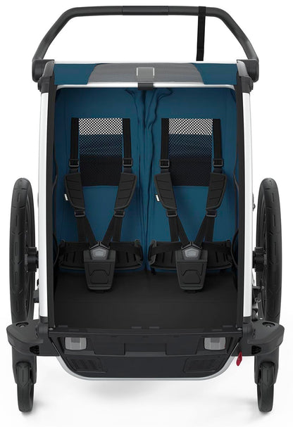 Thule Chariot Cross 2 Multisport Trailer + Stroller - Majolica Blue - 10202023