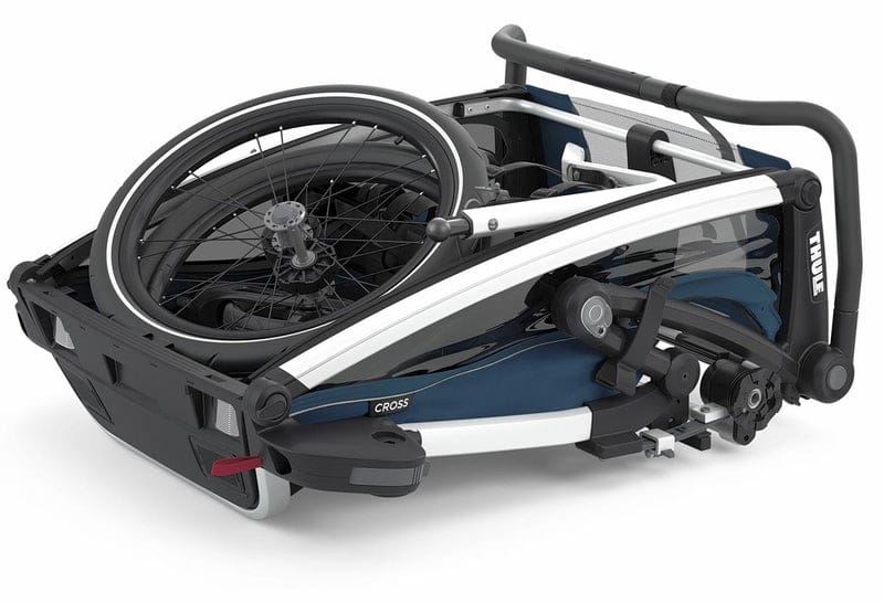 Thule Chariot Cross 2 Multisport Trailer Stroller Summer Bundle - Majolica Blue - 10202023-CAGE
