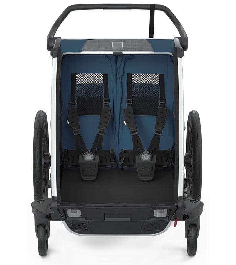Thule Chariot Cross 2 Multisport Trailer Stroller Summer Bundle - Majolica Blue - 10202023-CAGE