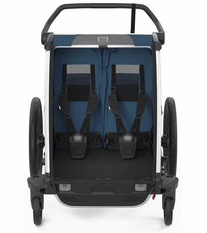 Thule Chariot Cross 2 Multisport Trailer Stroller Summer Bundle - Majolica Blue - 10202023-CAGE