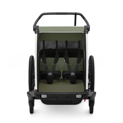Thule Chariot Lite Double Multisport Trailer + Stroller - Vintage Green - 10203024