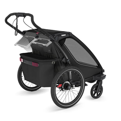 Thule Chariot Sport 2 Double Multisport Bike Trailer + Stroller - Black - 10201031