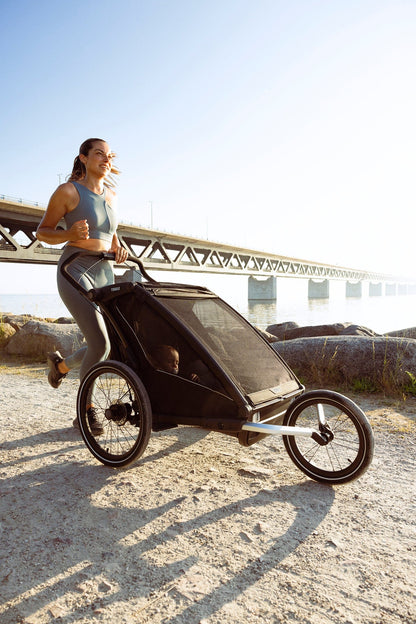 Thule Chariot Sport 2 Double Multisport Bike Trailer + Stroller - Black - 10201031