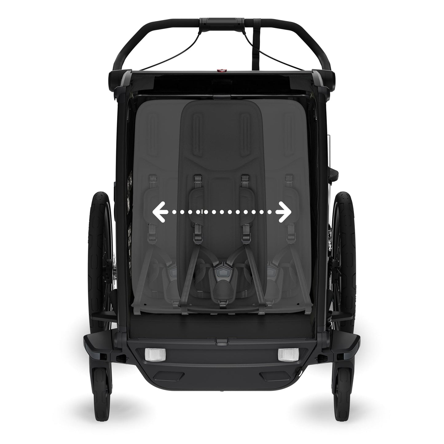 Thule Chariot Sport 2 Double Multisport Bike Trailer + Stroller - Black - 10201031