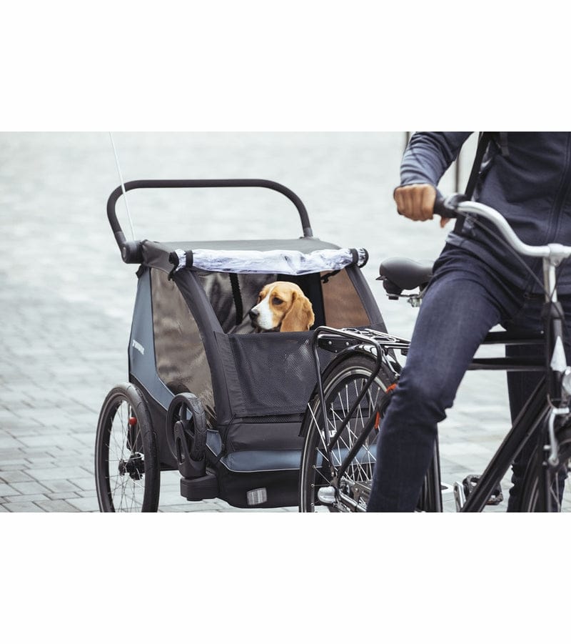Thule Courier Bicycle Trailer + Pet Kit Bundle - Aegean Blue - 10102001-20301001