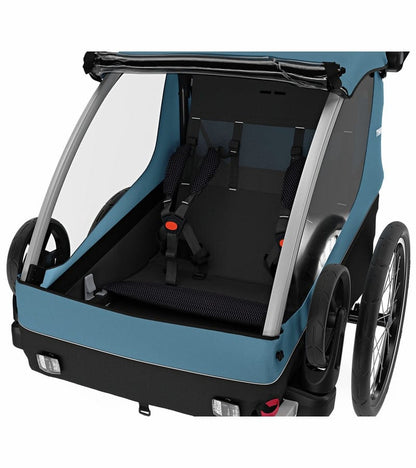 Thule Courier Bicycle Trailer + Pet Kit Bundle - Aegean Blue - 10102001-20301001