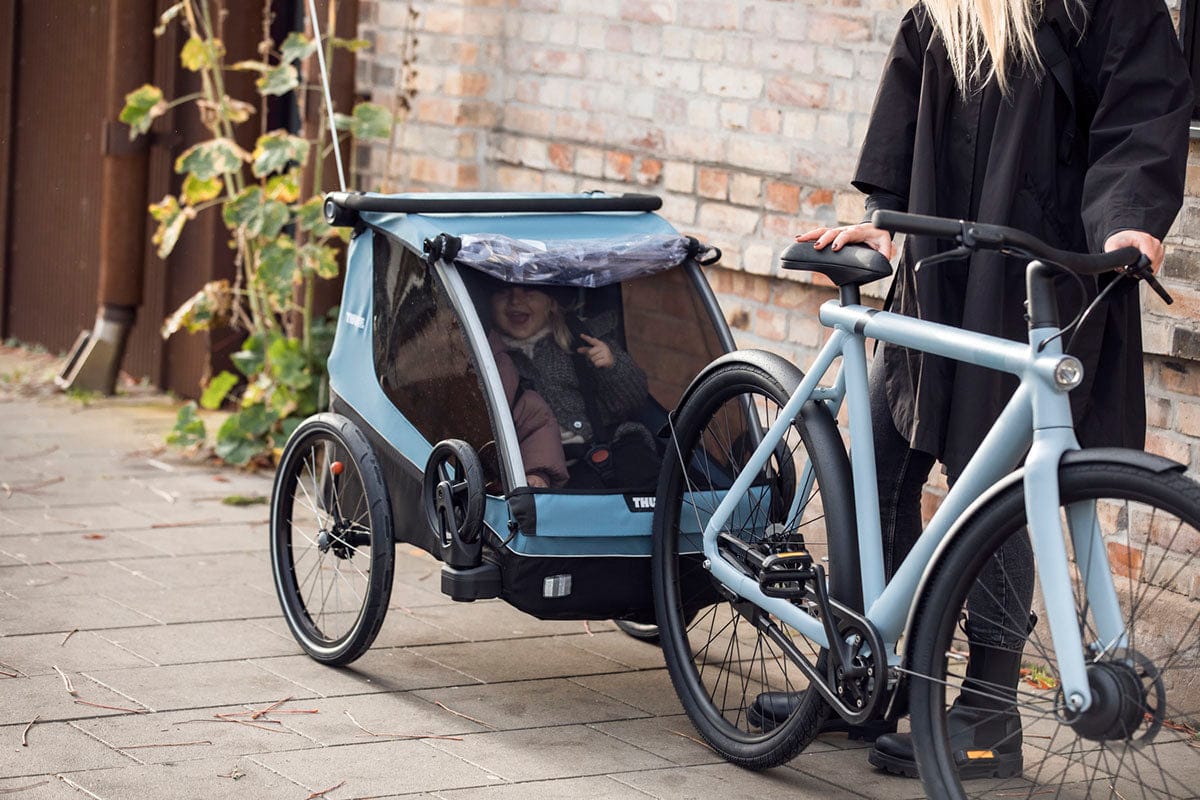 Thule Courier Bicycle Trailer + Stroller - Aegean Blue - 10102001