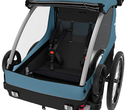 Thule Courier Bicycle Trailer + Stroller - Aegean Blue - 10102001
