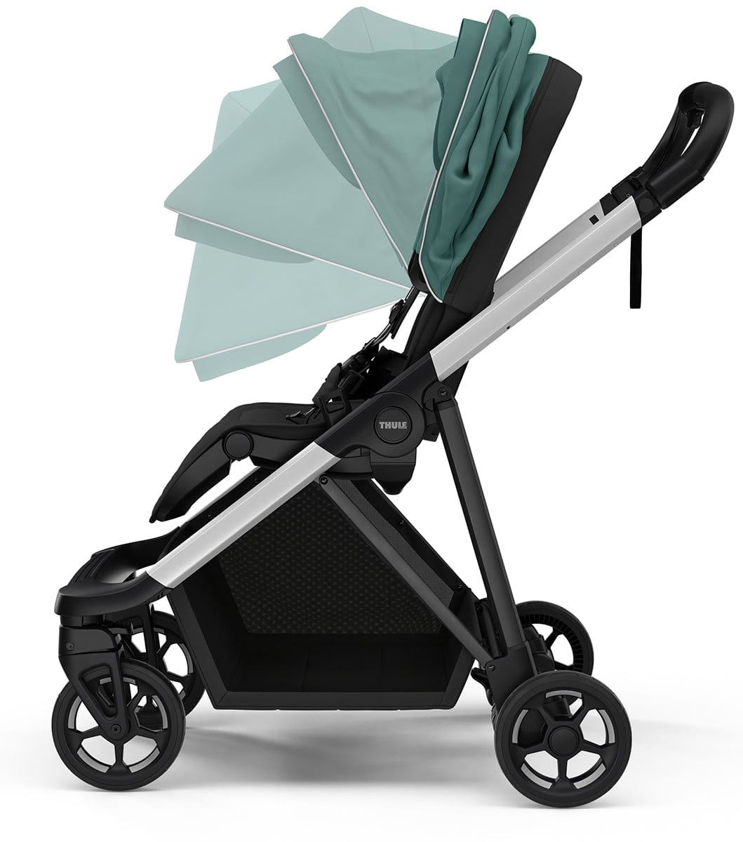 Thule Shine Stroller + Bassinet Bundle - Mallard Green / Black - 11400201-11400300