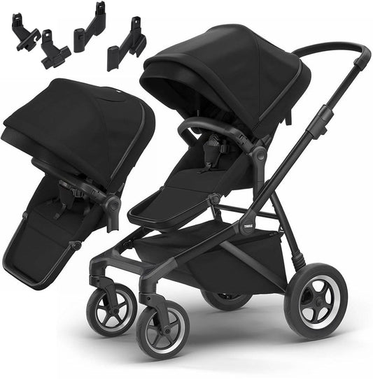Thule Sleek Double Stroller - All Black - 11000017-11000208