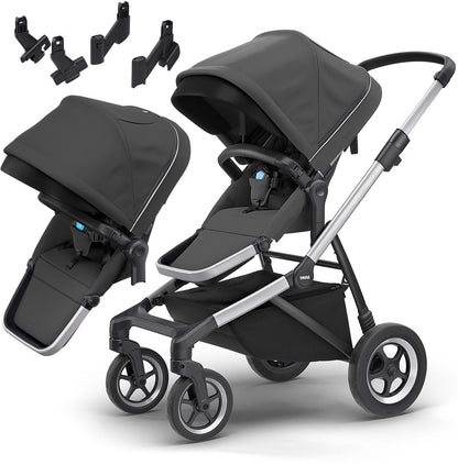 Thule Sleek Double Stroller - Shadow Grey