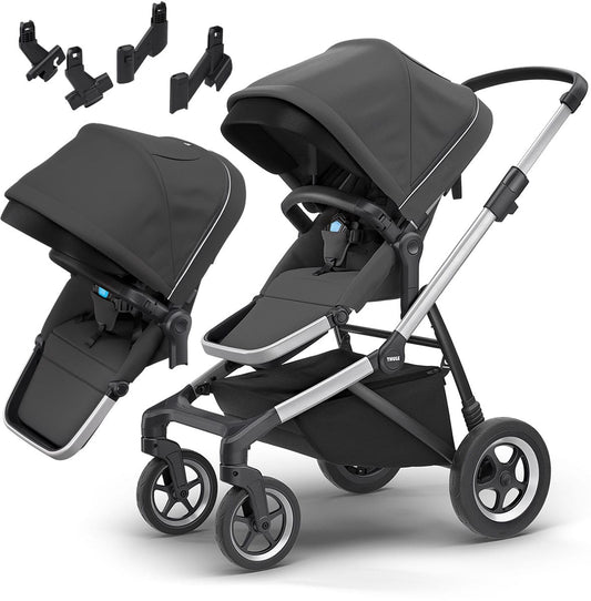 Thule Sleek Double Stroller - Shadow Grey