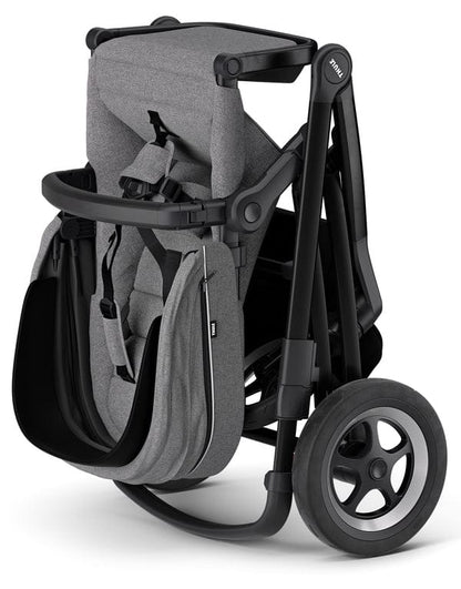 Thule Sleek Single-to-Double Stroller - Black / Grey Melange - 11000021