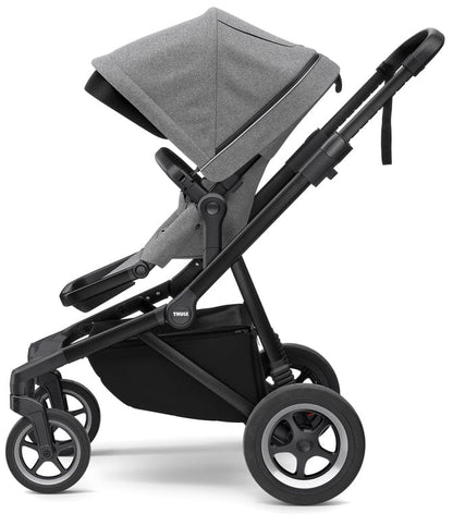 Thule Sleek Single-to-Double Stroller - Black / Grey Melange - 11000021