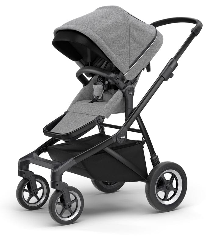 Thule Sleek Single-to-Double Stroller - Black / Grey Melange - 11000021