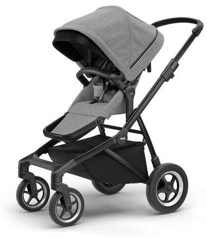 Thule Sleek Single-to-Double Stroller - Black / Grey Melange - 11000021