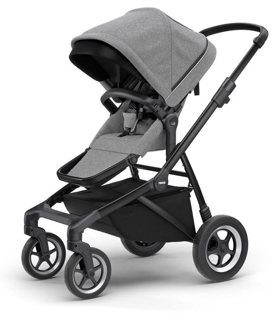 Thule Sleek Single-to-Double Stroller - Black / Grey Melange - 11000021