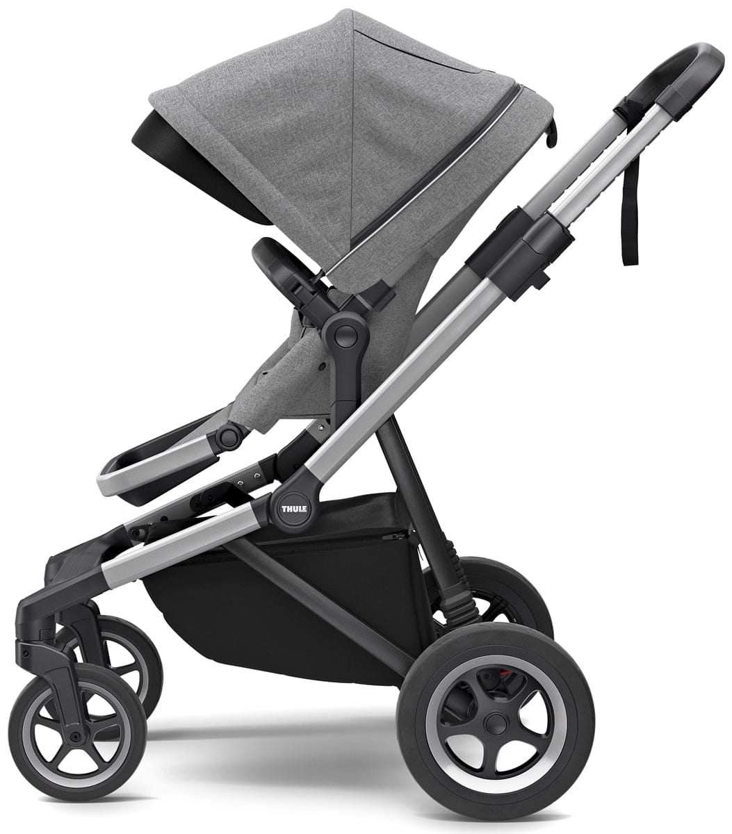 Thule Sleek Single-to-Double Stroller - Grey Melange - 11000001