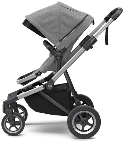 Thule Sleek Single-to-Double Stroller - Grey Melange - 11000001
