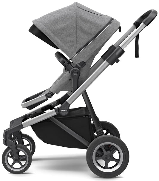 Thule Sleek Single-to-Double Stroller - Grey Melange - 11000001