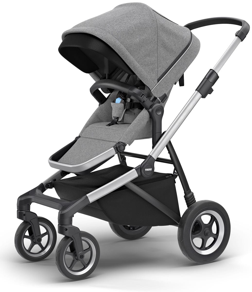 Thule Sleek Single-to-Double Stroller - Grey Melange - 11000001