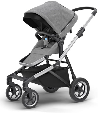 Thule Sleek Single-to-Double Stroller - Grey Melange - 11000001