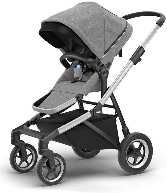 Thule Sleek Single-to-Double Stroller - Grey Melange - 11000001