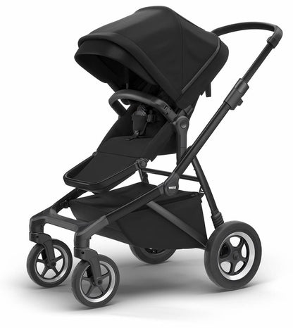 Thule Sleek Single-to-Double Stroller - All Black
