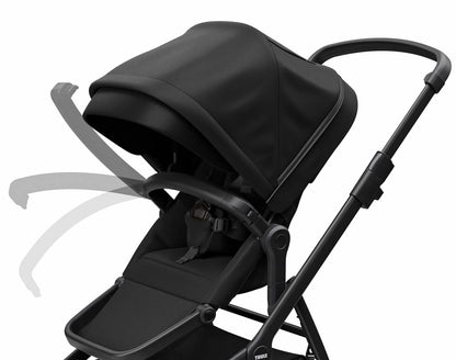Thule Sleek Single-to-Double Stroller - All Black