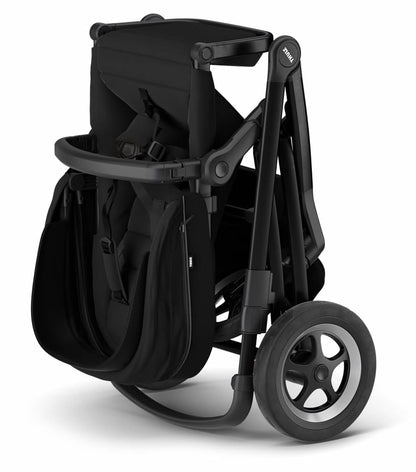 Thule Sleek Single-to-Double Stroller - All Black