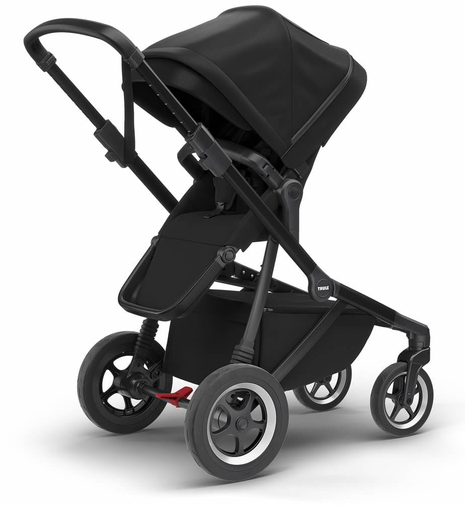 Thule Sleek Single-to-Double Stroller - All Black