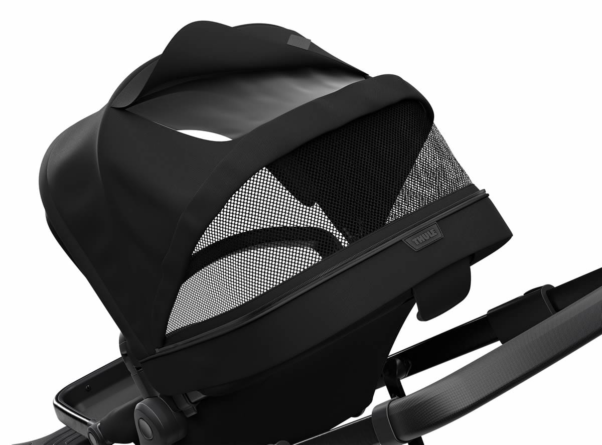 Thule Sleek Single-to-Double Stroller - All Black