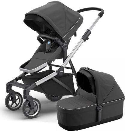Thule Sleek Single-to-Double Stroller & Bassinet - Shadow Grey - 11000003-11000102