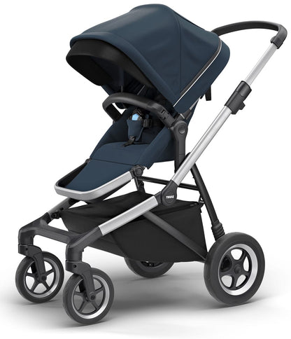 Thule Sleek Single-to-Double Stroller - Navy Blue